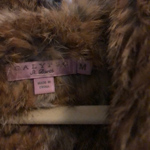 Calypso St. Barth Rabbit fur vest Size M - Picture 7 of 7